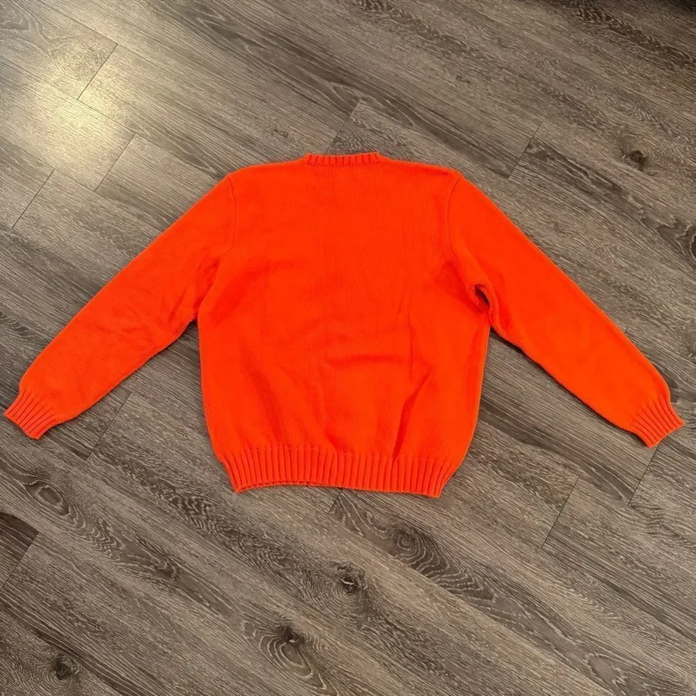 Polo By Ralph Lauren Vintage Orange Cotton Sweater